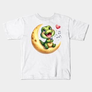 Valentine Love Crocodile Kids T-Shirt